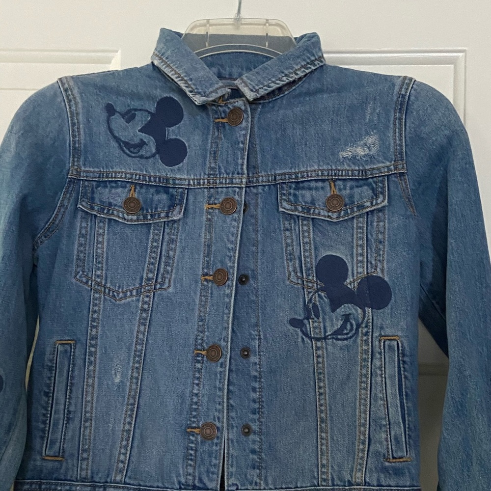 GAP Girls Disney Mickey Mouse Jean Jacket